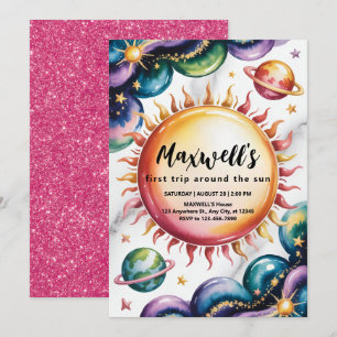 Invitation Espace Thème 1er anniversaire