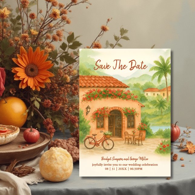 Invitation Espagne Hacienda Destination mariage Enregistrer l (Créateur téléchargé)