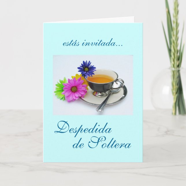Invitation Espagnol : Despedida de Soltera/douche nuptiale (Devant)