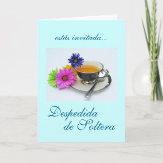 Invitation Espagnol : Despedida de Soltera/douche nuptiale