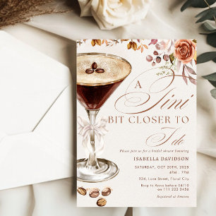 Invitation Espresso Martini A Tini Fête des mariées Un Peu Pl