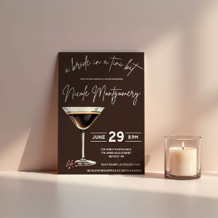 Invitation Espresso Martini mariée dans une Fête des mariées 