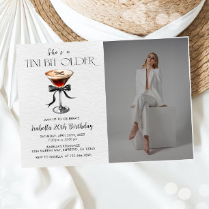 Invitation Espresso Martini Tini Bit Anniversaire Photo
