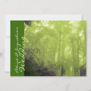 Invitation Esprit photo des arbres mariage païen inviter