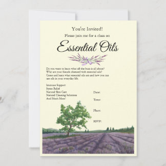 Invitation Essential Oil Class