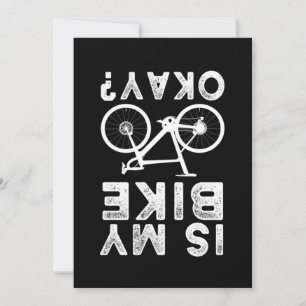 Invitation Est Mon Vélo Ok MTB BMX Vélo Vélo Vélo Cadeau