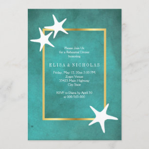 Invitation Estarfish blanche lors d'un dîner de répétition ma