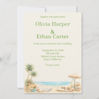 Invitation Esthétique virale moderne personnalisable de style