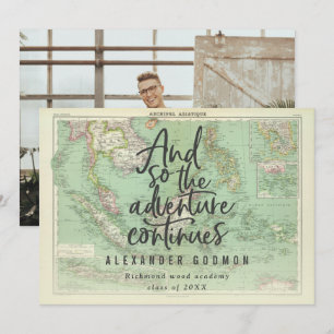 Invitation Et donc l'aventure continue la graduation de la ph