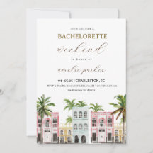 Invitation et itinéraire d'enterrement de vie de j