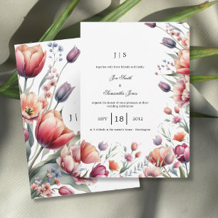 Invitation été fleuri et coloré