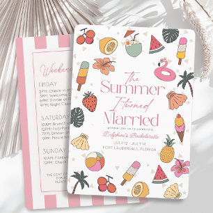 Invitation Été J'Ai Été Marié Bachelorette Week-end