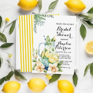 Invitation Été Lemonade Green Feuilles Fête des mariées