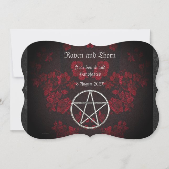 Invitation Eternal Handfast/Mariage Pentacle Suite (Devant)