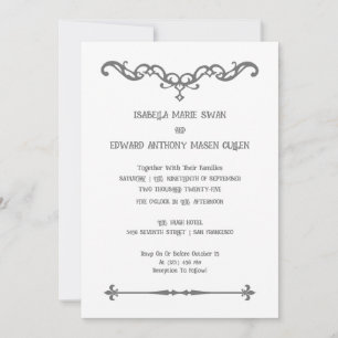 Invitation Eternal Love Simply Bella et Edward Mariage
