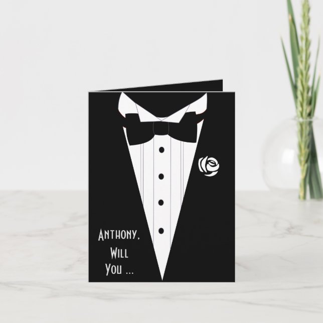 Invitation êtes-vous mon meilleur homme ? soyez mon gardien d (Devant)