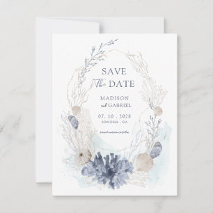 Invitation Ethereal Aquarelle Coral Coquillage Enregistrer La