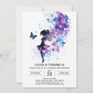 Invitation Ethereal Fairy Tale Anniversaire