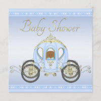 Ethnic Baby Boy in Prince Coach Baby shower bleu
