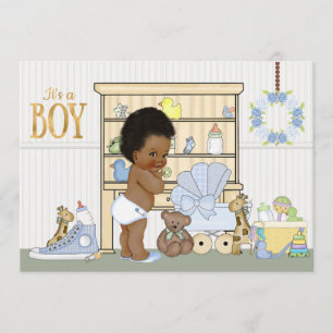 Invitation ethnique de douche de bébé