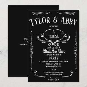 Invitation Étiquette de Whiskey