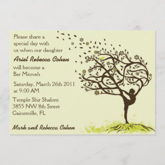 Invitation Étirage de ma barre Mitzvah de membres