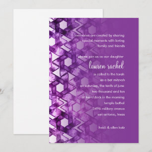 Invitation Étoile bat mitzvah de David Damask
