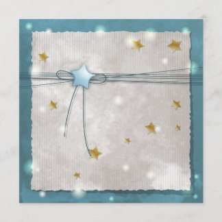Invitation étoile bleue
