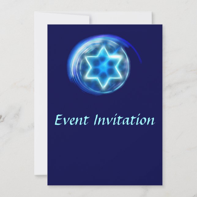 Invitation Étoile encerclée (Devant)