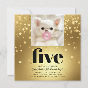 Invitation Étoile pour animaux   Photo Animaux de compagnie A