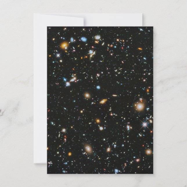 Invitation Étoiles dans l'espace - champ ultra profond de (Devant)