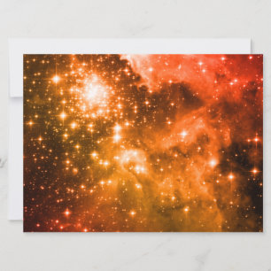 Invitation Étoiles orange