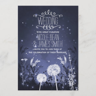 Invitation Étoiles Sky Twilight Enchantées & Mariage Foliage