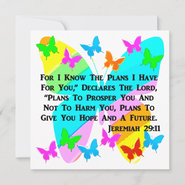 INVITATION ÊTRE INSPIRÉ JEREMIAH 29:11 (Devant)