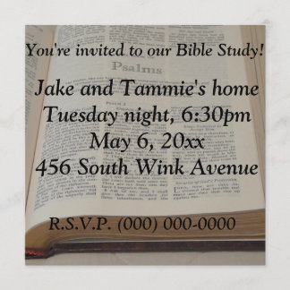 Invitation Étude biblique