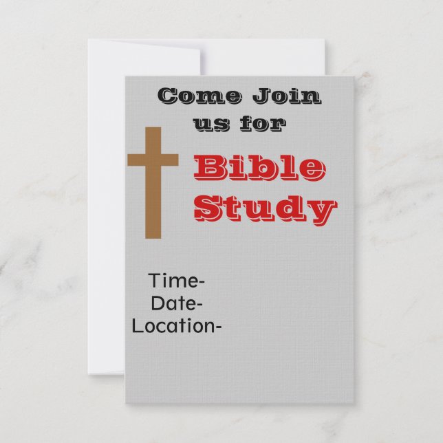 Invitation Étude biblique (Devant)