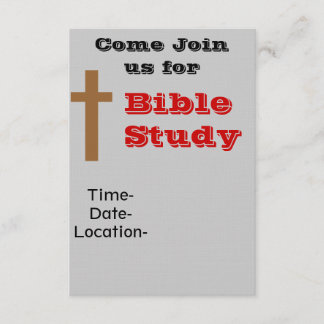 Invitation Étude biblique