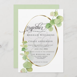 Invitation Eucalyptus BarefootBride™ Springtime moderne