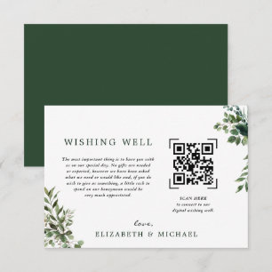 Invitation Eucalyptus Mariage d'analyse de code QR qui souh