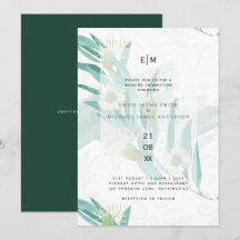 Eucalyptus moderne Feuille mariage vert invite