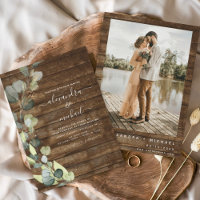 Eucalyptus Photo Rustique Mariage en bois