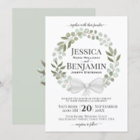 Eucalyptus rustique Wreath Elegant Mariage Boho