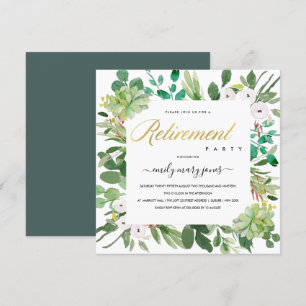 INVITATION EUCALYPTUS SUCCULENT FOLIAGE RETRAITE EN COULEUR D