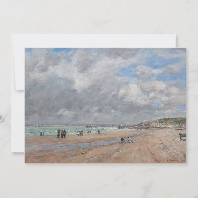 Invitation Eugene Boudin - La Plage de Deauville (Devant)
