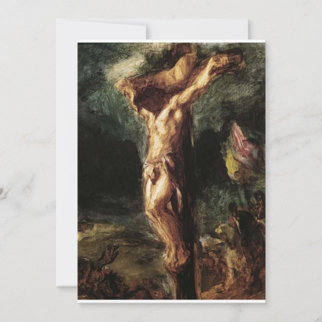 Invitation Eugène Delacroix - Crucifixion (Devant)