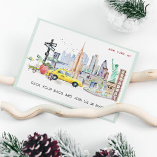 Invitation Évasion de week-end NYC   Chèque-cadeau de voyage