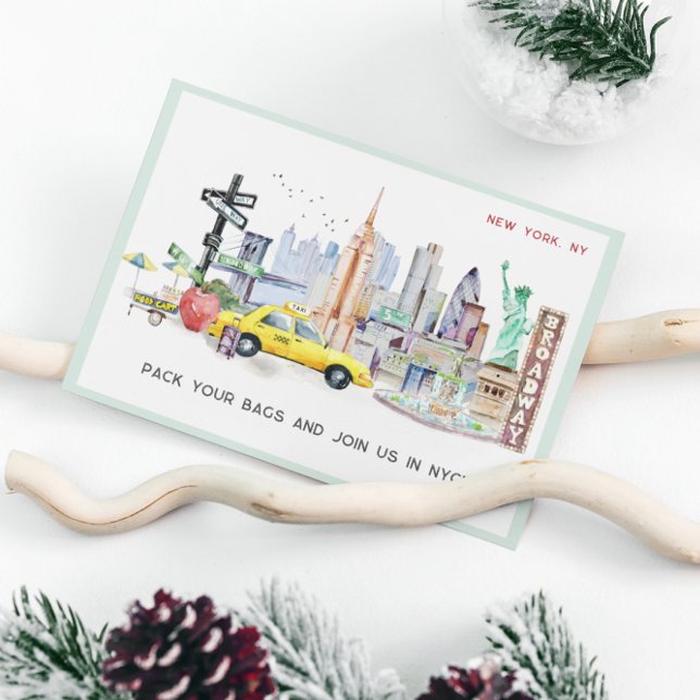 Invitation Évasion Week-end NYC | Bon cadeau de voyage (Créateur téléchargé)