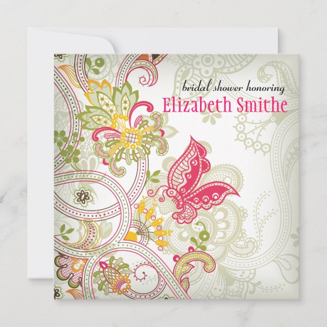 Invitation évasive de Fête de la mariée de (Devant)