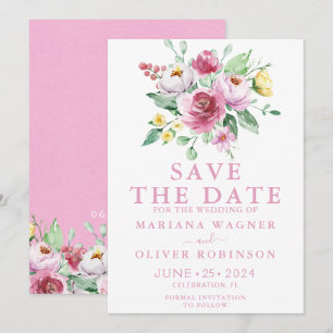 Invitation Événement à ne pas manquer Fleurs Roses