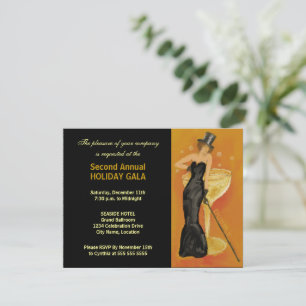 Invitation Événement de Cravate noire Formel